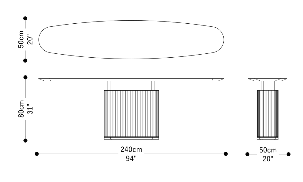 Imagen de las dimensiones principales del producto